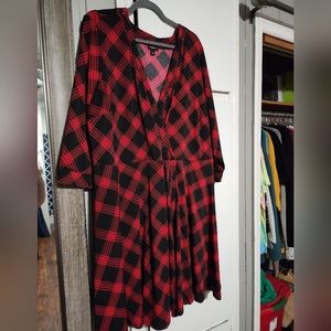 Torrid size 4 (26 plus) plaid dress